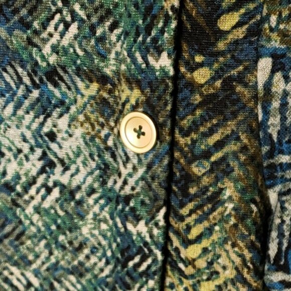 Adrienne Vittadini Womens Abstract Print Thin Sweater Small - Picture 3 of 7